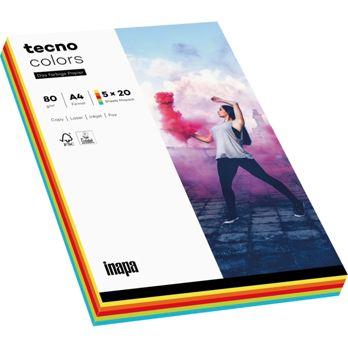Foto: tecno colors Farbmix A 4 80 g Intensivfarben 5x 20 Blatt