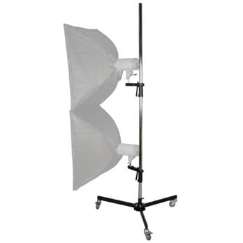 Foto: walimex pro Roll-Stativ, 223cm, mit 2 Klemmhaltern